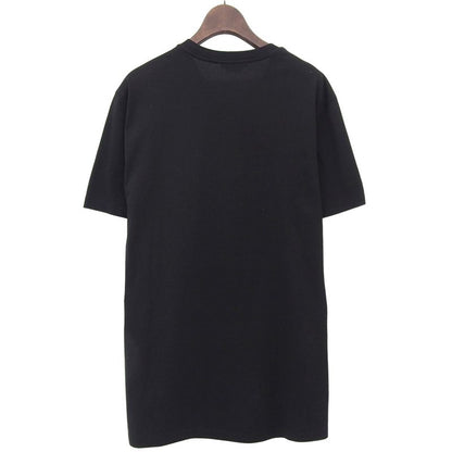 Versace Medusa Embroidery T-shirt Cotton Tops Men's Black S A88653 A228806 S