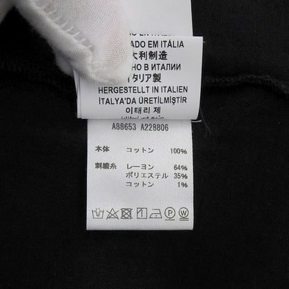 Versace Medusa Embroidery T-shirt Cotton Tops Men's Black S A88653 A228806 S