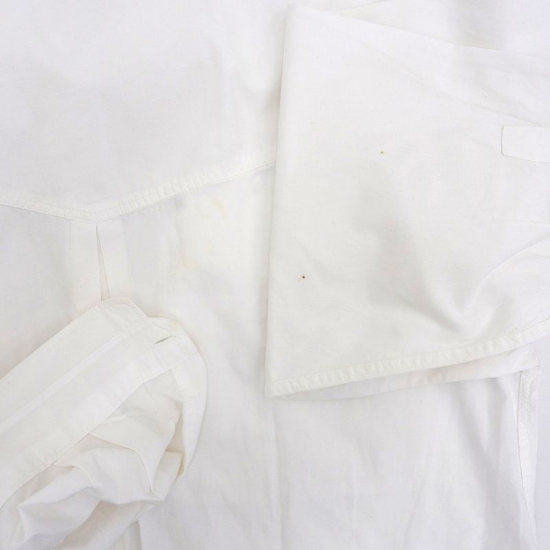 Versace Jeans Versace Jeans 100 Cotton Silver Medusa Button Band Collar L S