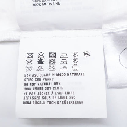 Prada 35838 20 Years White Rubber Lying Logo T-shirt [in-house Maintenance] S