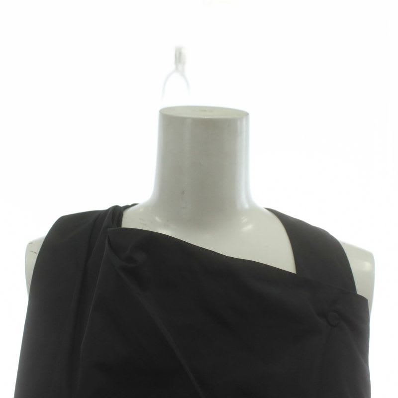 Balenciaga Black Dress Sleeveless Knee Length Deformation 36 XS