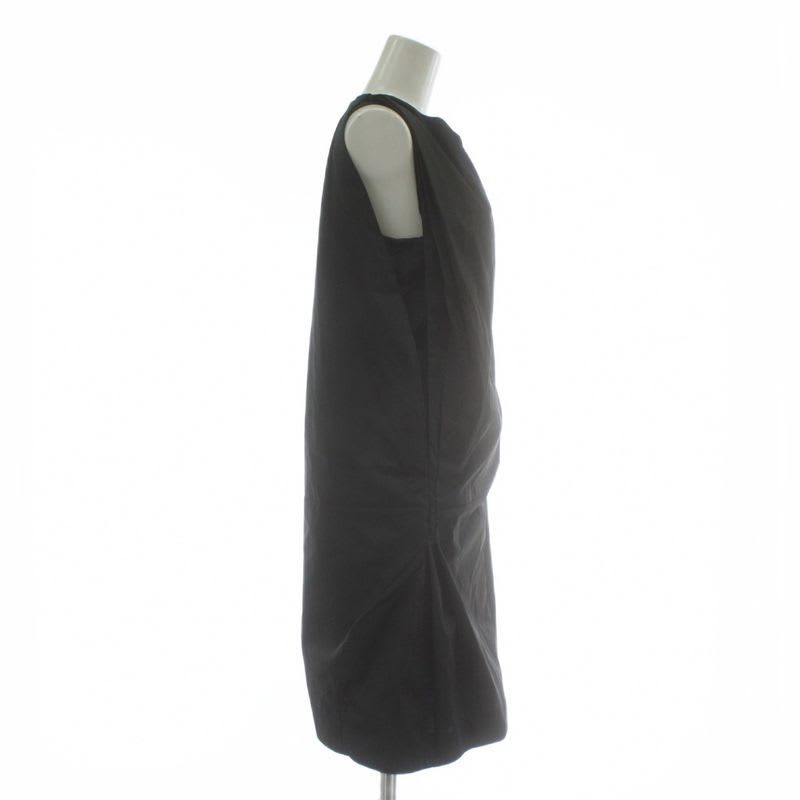 Balenciaga Black Dress Sleeveless Knee Length Deformation 36 XS
