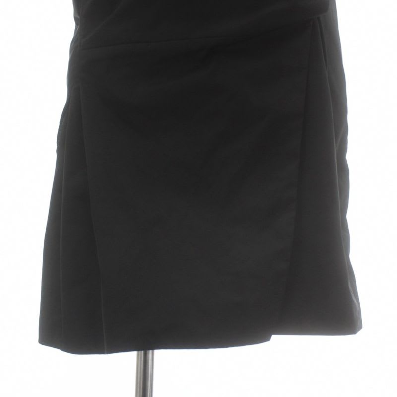 Balenciaga Black Dress Sleeveless Knee Length Deformation 36 XS