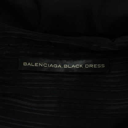 Balenciaga Black Dress Sleeveless Knee Length Deformation 36 XS
