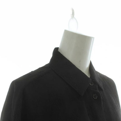 Saint Laurent Paris Shirt Dress Silk 3/4 Sleeve Raglan Sleeve Knee Length