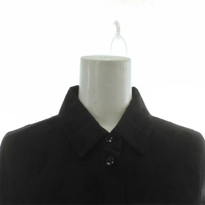 Saint Laurent Paris Shirt Dress Silk 3/4 Sleeve Raglan Sleeve Knee Length