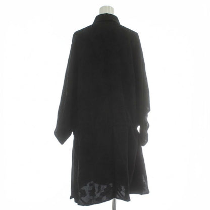 Saint Laurent Paris Shirt Dress Silk 3/4 Sleeve Raglan Sleeve Knee Length