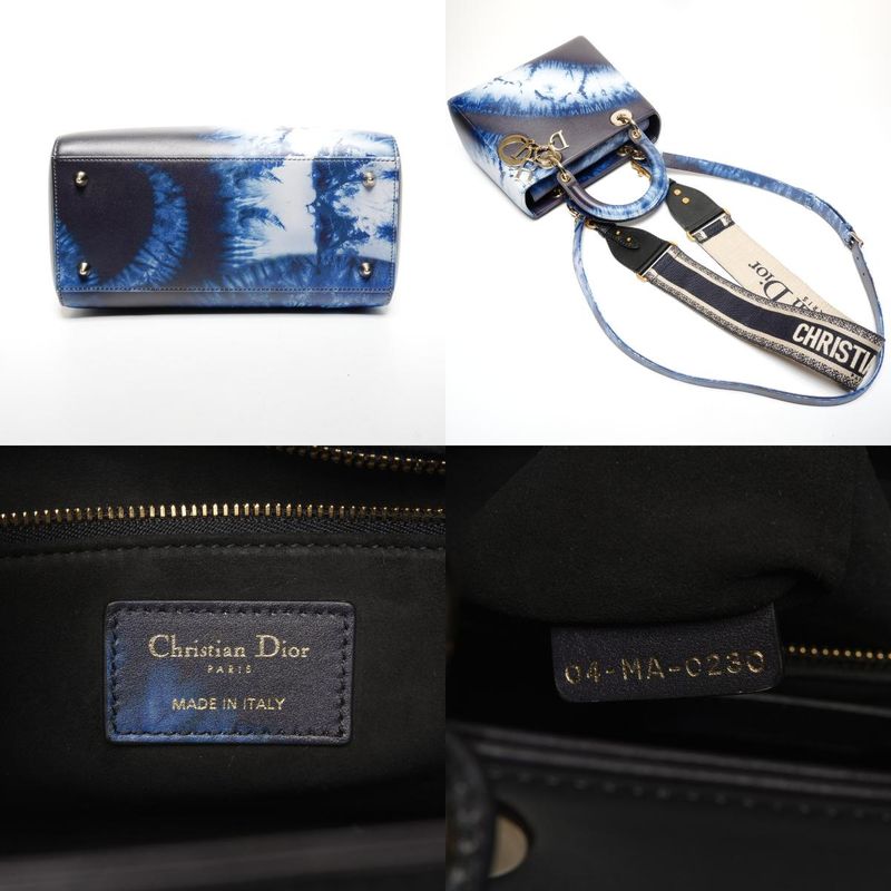 Dior Handbag Jacquard Shoulder 2-Way Tie Dye