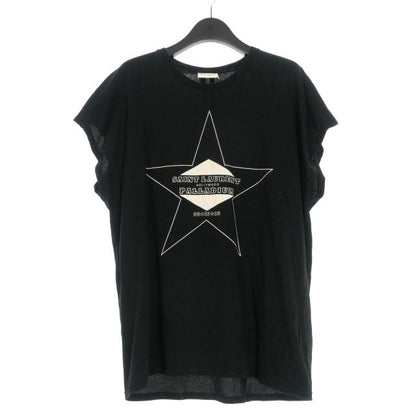 Saint Laurent Paris 16AW Palladium Star Print T-shirt Cut And Sewn S Black