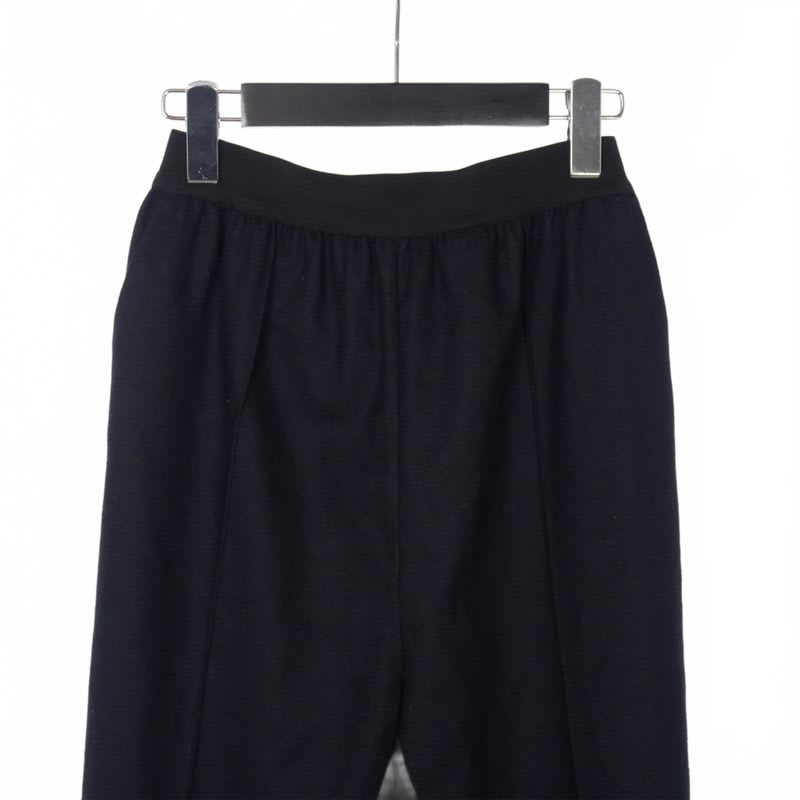 Celine Front And Back Switching Slim Wool Pants Slacks 34 Navy Black