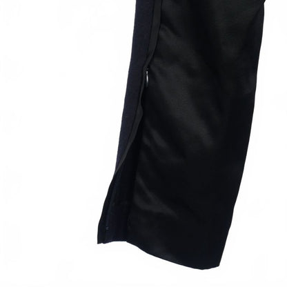 Celine Front And Back Switching Slim Wool Pants Slacks 34 Navy Black