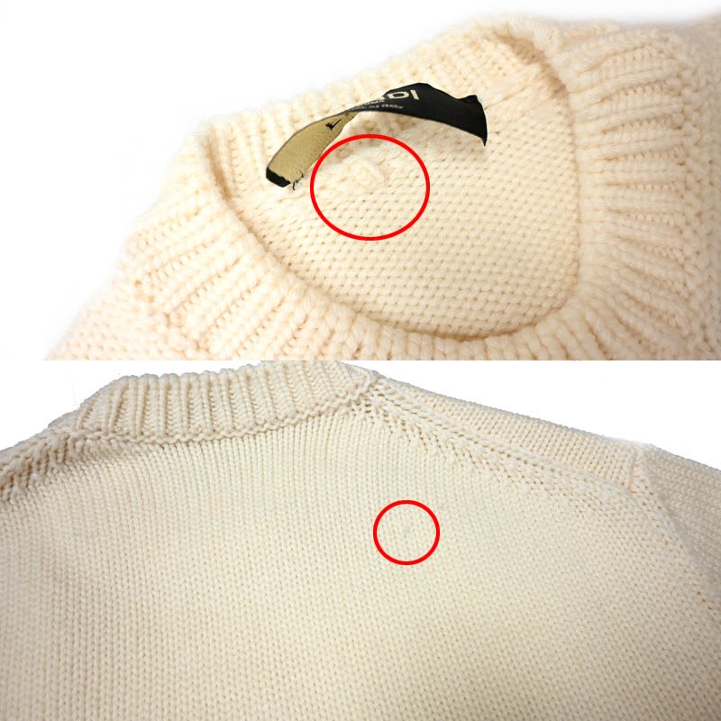 Fendi Logomania Ivory Knit