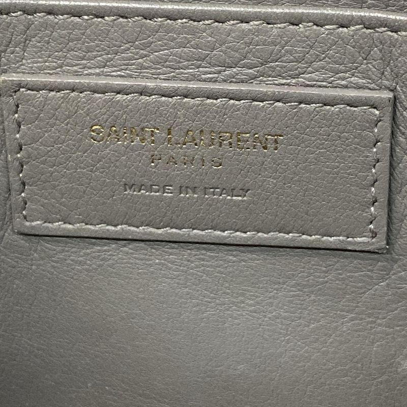 Saint Laurent Paris Handbag Baby Cabas 424868 Grey Leather