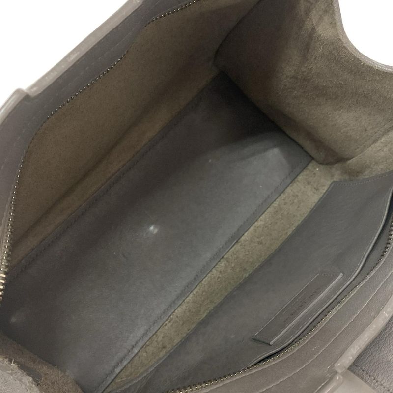 Saint Laurent Paris Handbag Baby Cabas 424868 Grey Leather