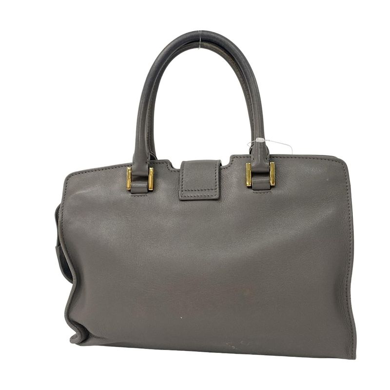 Saint Laurent Paris Handbag Baby Cabas 424868 Grey Leather