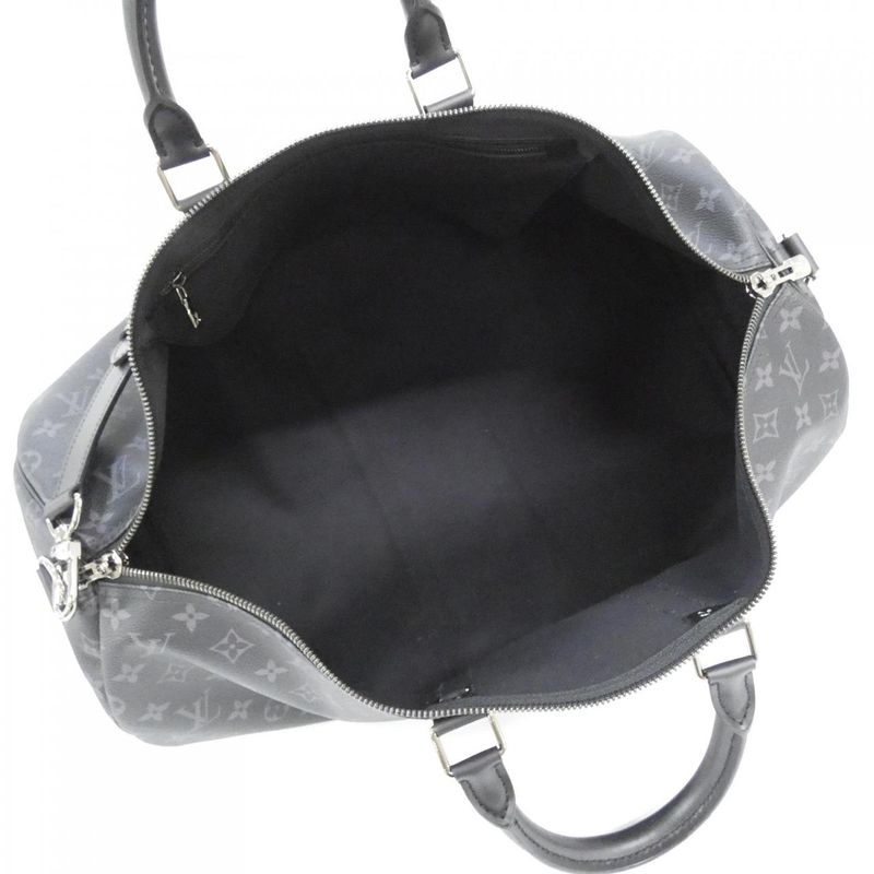 Louis Vuitton Monogram Eclipse Keepall Bandouliere 55cm (21.65in) M40605 Boston