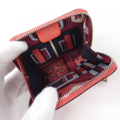 Hermes Carre EN Boucles Silk In Porto Monet Coin Case