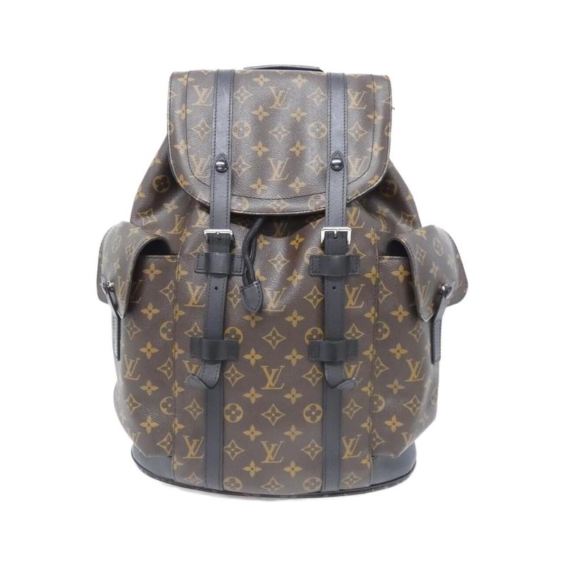 Louis Vuitton Monogram Macassar Christopher MM M43735 Backpack Sac