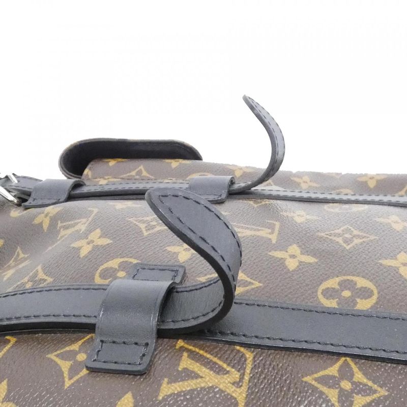 Louis Vuitton Monogram Macassar Christopher MM M43735 Backpack Sac