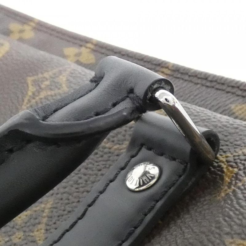 Louis Vuitton Monogram Macassar Porte Documin Voyage PM M52005 Bag