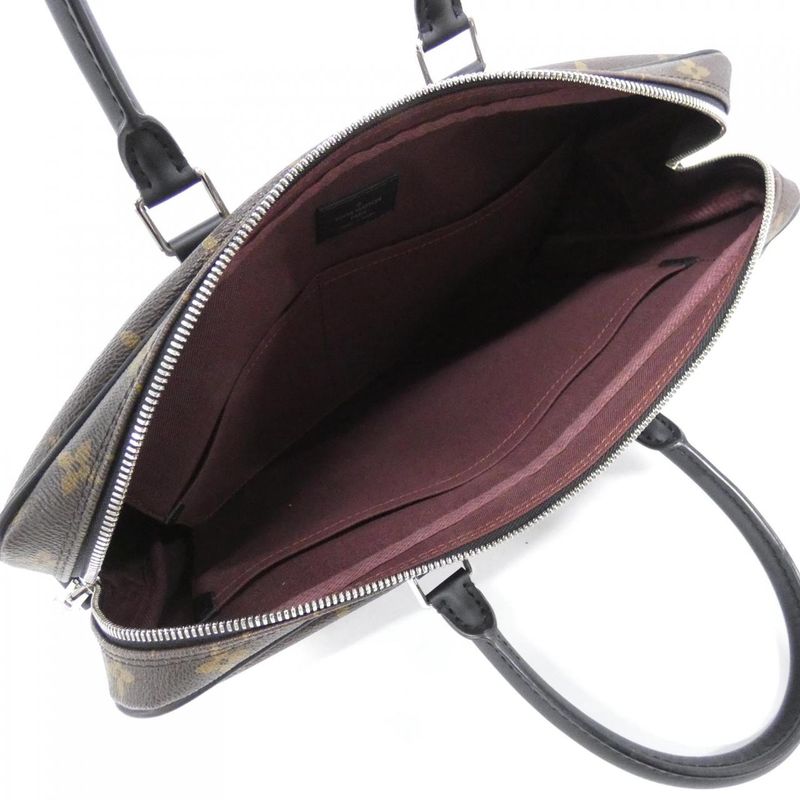 Louis Vuitton Monogram Macassar Porte Documin Voyage PM M52005 Bag