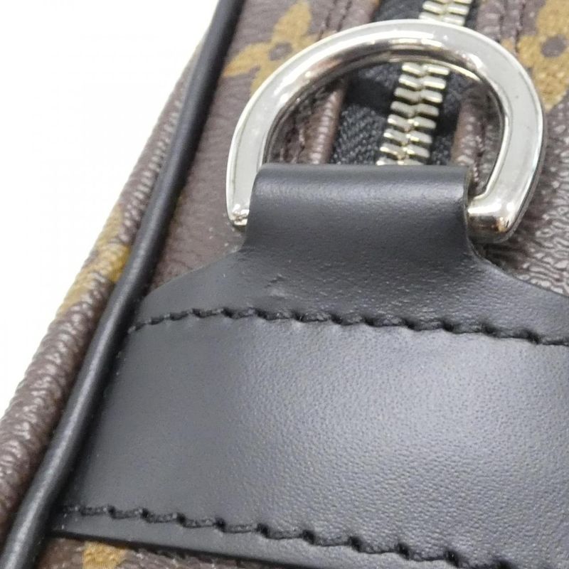 Louis Vuitton Monogram Macassar Porte Documin Voyage PM M52005 Bag