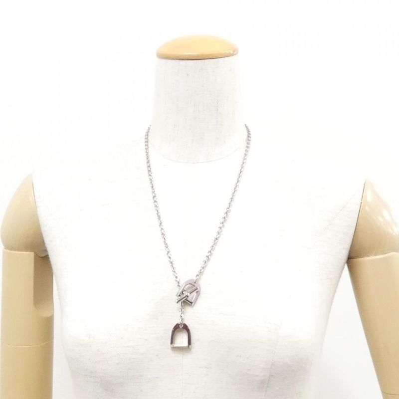 Hermes Etrier 100088fp Necklace