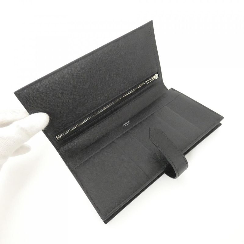Hermes Bearn Soufflé Monochrome 085915ch Wallet