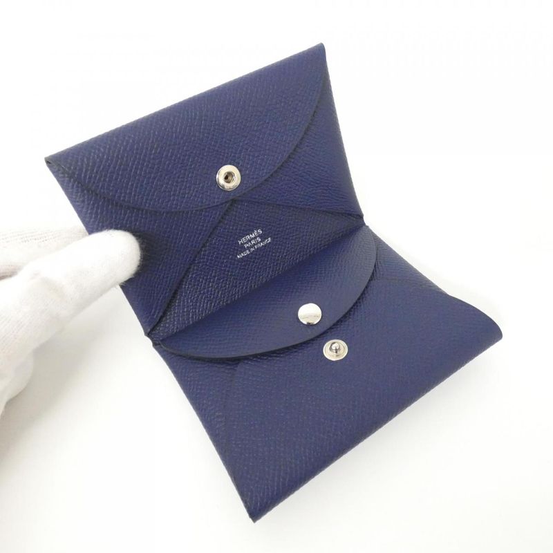 Hermes Calvi Duo 083035ck Coin Case