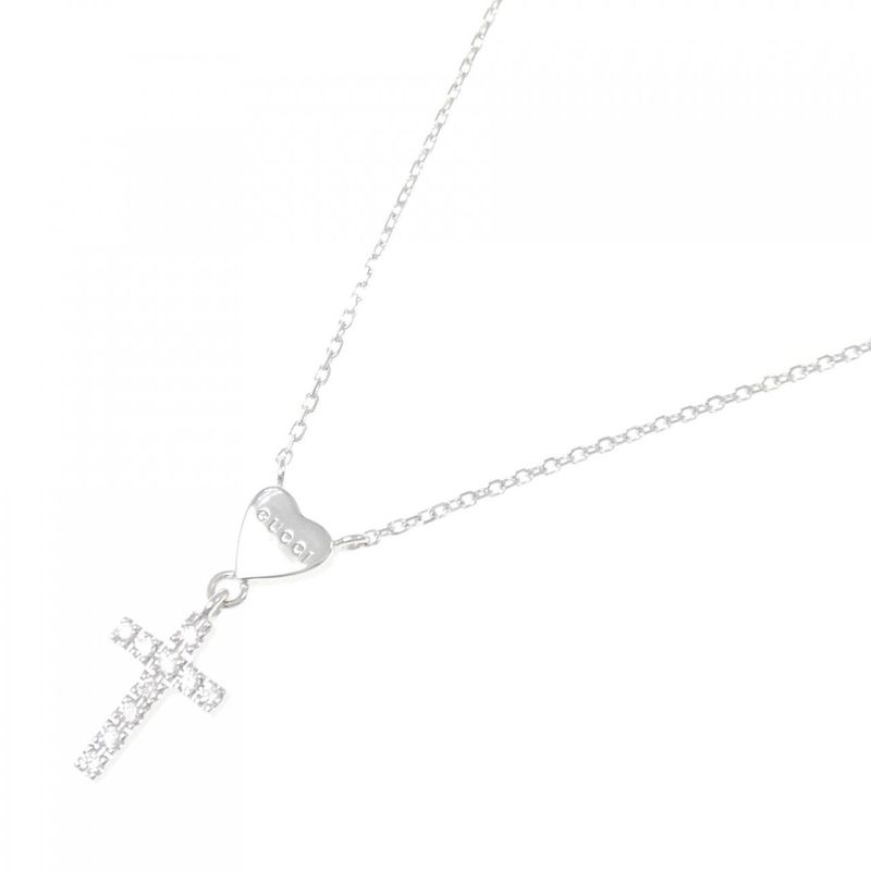 Gucci Cross Diamond Necklace