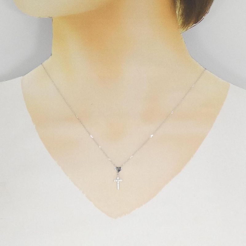 Gucci Cross Diamond Necklace