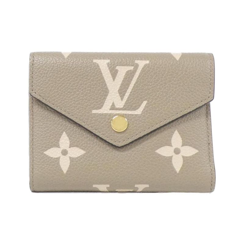 Louis Vuitton Bicolor Monogram Empreinte Portefeuille Victorine M81861 Wallet