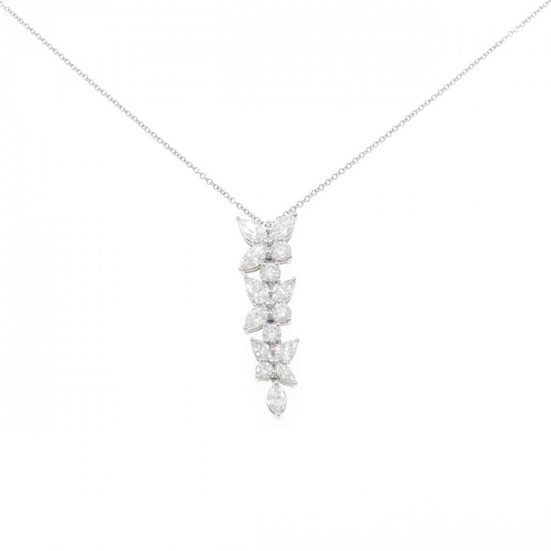 Tiffany & Co Victoria Mixed Cluster Drop Necklace