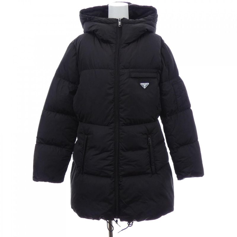 Prada Triangle Logo 29f430 S192 1WQ9 Down Coat