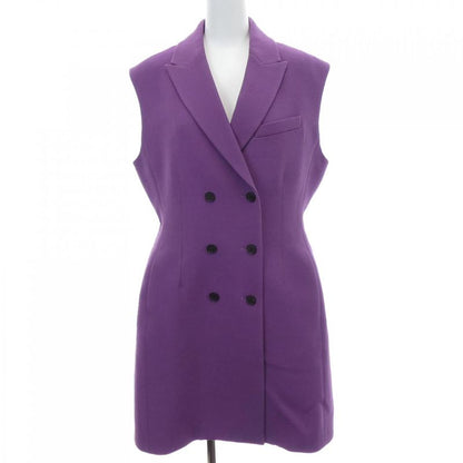 Christian DIOR Midi Leather Dress 421r39a1166 Long Vest