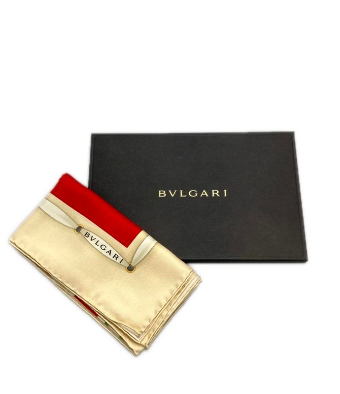 Bvlgari Scarf 100% Silk Women's Bvlgari