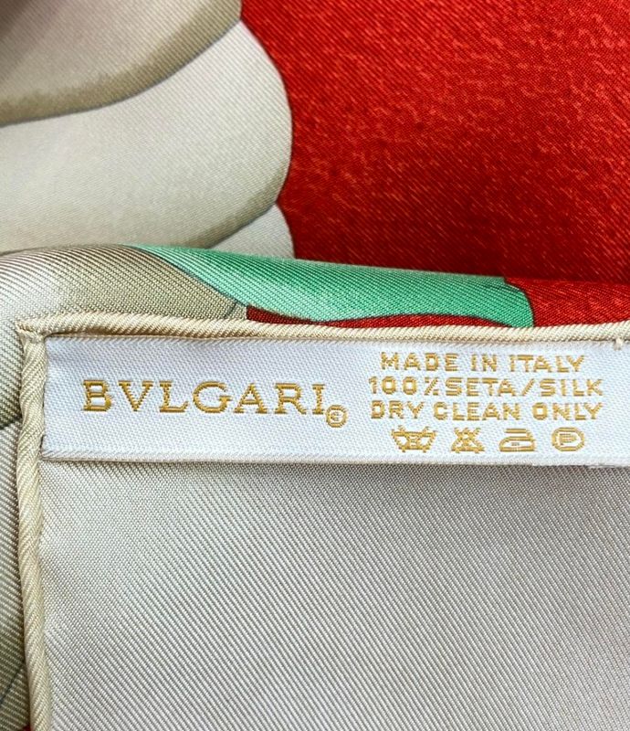 Bvlgari Scarf 100% Silk Women's Bvlgari