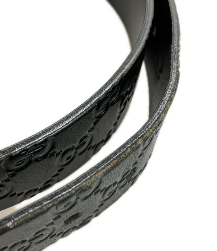 Gucci Belt Leather Guccissima 211562 479610 90 36 Men's Gucci