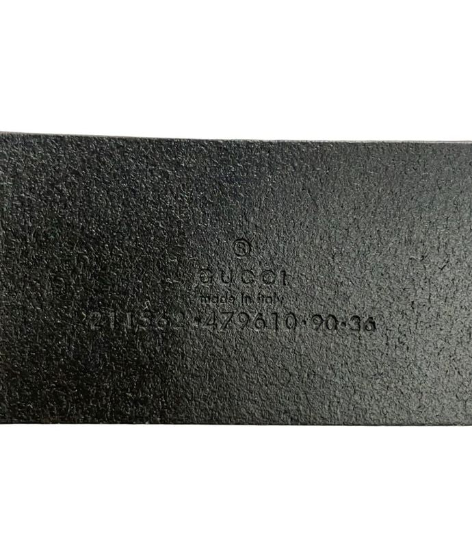 Gucci Belt Leather Guccissima 211562 479610 90 36 Men's Gucci
