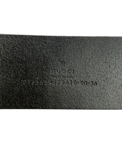 Gucci Belt Leather Guccissima 211562 479610 90 36 Men's Gucci