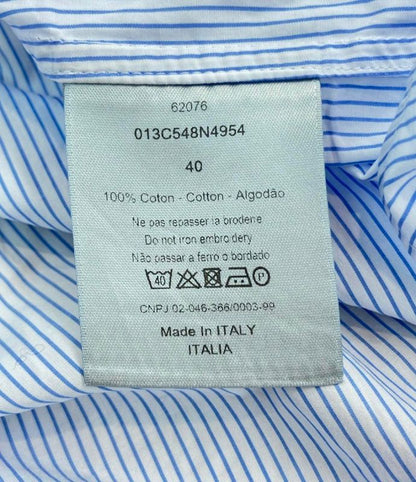 Dior Homme Short Sleeve Shirt Striped Men's SIZE 40 (L) DIOR Homme