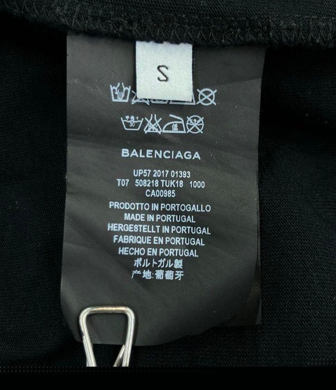 Balenciaga Short Sleeve T-shirt Chest Pocket Men's SIZE S Balenciaga
