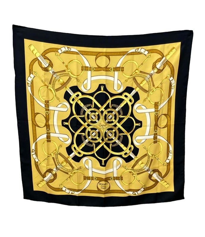 Hermes Scarf Carre90 100% Silk Eperon D’or Women’s Hermes