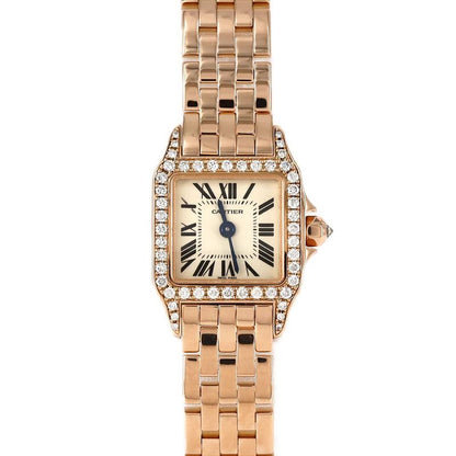Cartier Mini Santos De Moiselle PG D Wf9011z8 Pg･rg Quartz