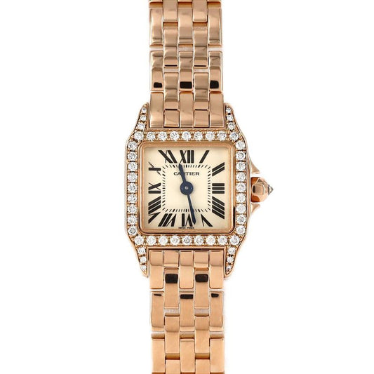 Cartier Mini Santos De Moiselle PG D Wf9011z8 Pg･rg Quartz
