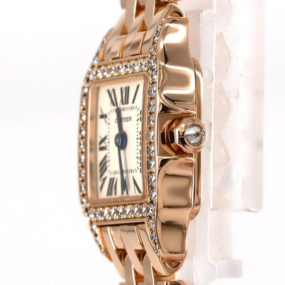 Cartier Mini Santos De Moiselle PG D Wf9011z8 Pg･rg Quartz