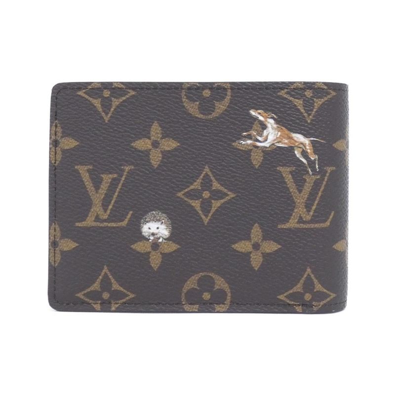 Louis Vuitton Monogram Forest Portefeuille Multiple M27057 Billfold