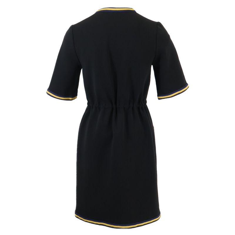 Gucci 515072 X7b80 Black Rayon Mix Tiger Button Short Sleeve Shirt One Piece XS