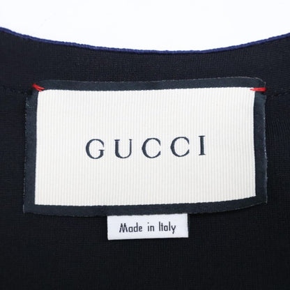 Gucci 515072 X7b80 Black Rayon Mix Tiger Button Short Sleeve Shirt One Piece XS