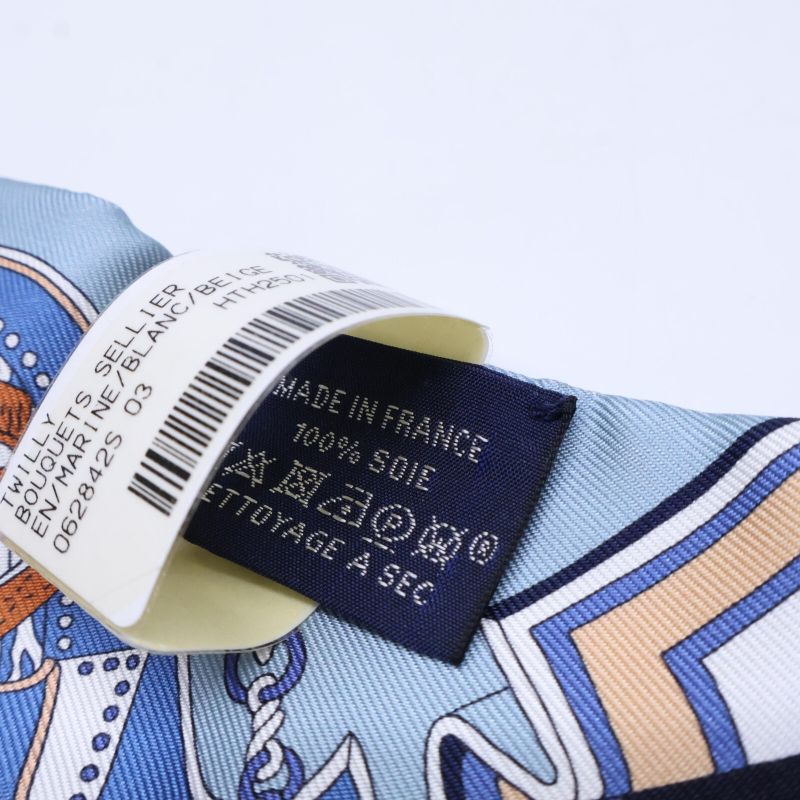 Hermes [unused] 25SS H062842s 03 Saddle Craftsman's Bouquet Twilly